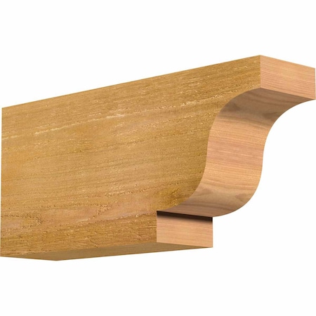 Ekena Millwork Newport Rough Sawn Rafter Tail, Western Red Cedar, 4"W x 8"H x 18"L RFT04X08X18NEW00RWR